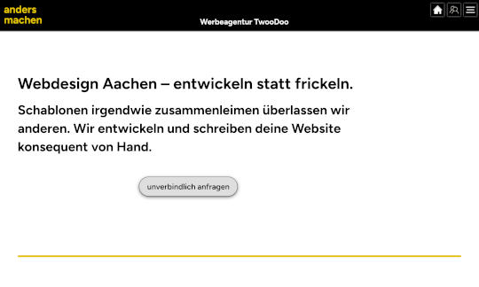 Screenshot www.twoodoo.de/webdesign-aachen/