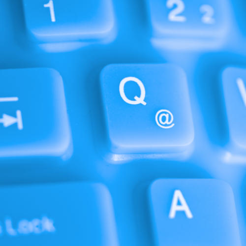 TwooDoo - Ausschnitt blaue Tastatur