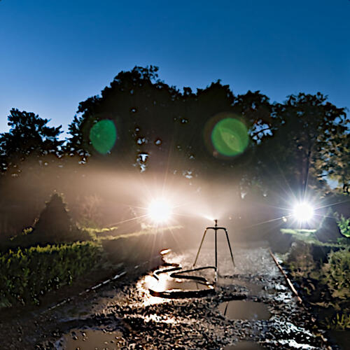 TwooDoo - Wassersprenger im Gegenlicht