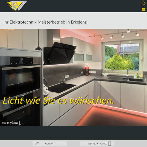 Screenshot www.elektrotechnik-wahl.de