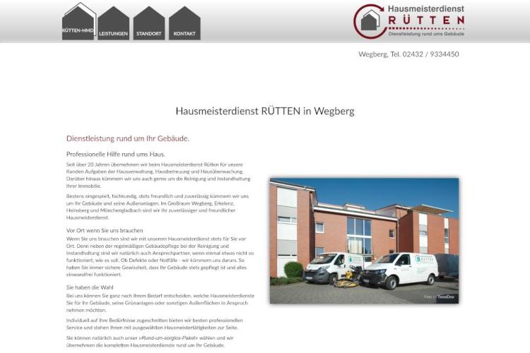 Screenshot Website www.ruetten-hmd.de